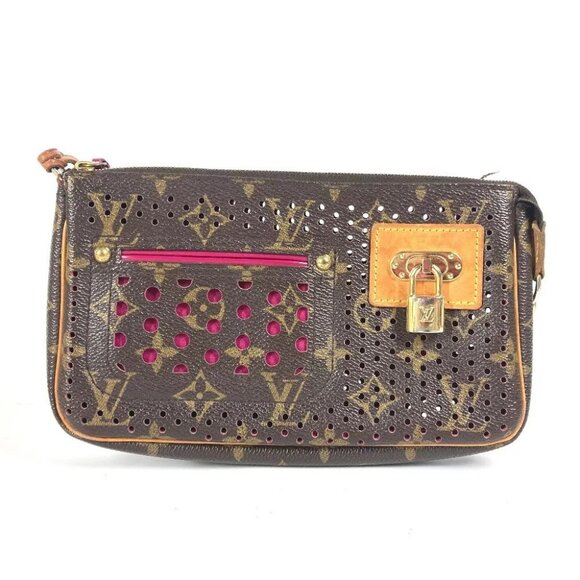 LOUIS VUITTON Monogram Perfo Pochette Accessory pouch Shoulder Bag